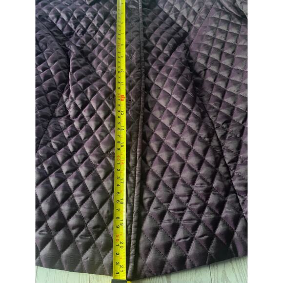 Kim Rogers Petite PXL Quilted Plum Jacket Women’s Coat Purple Polyester - Picture 4 of 8